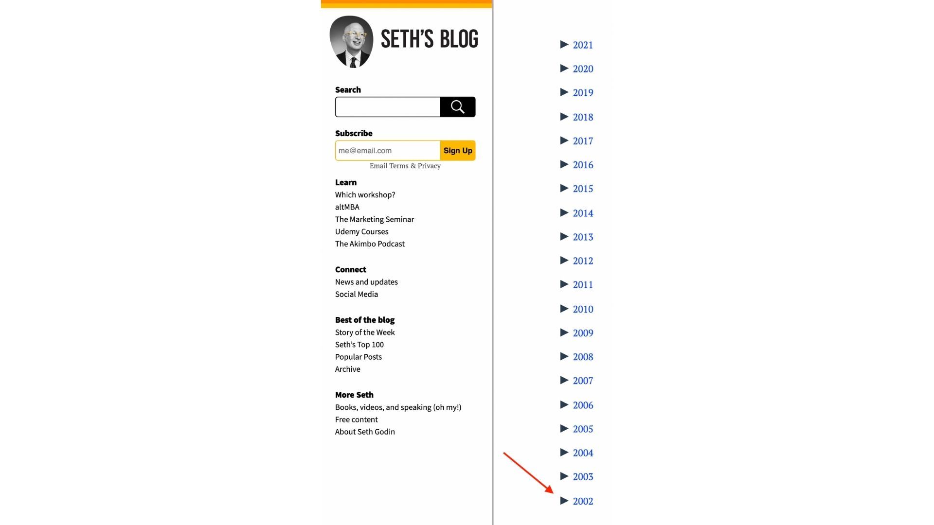 seth godin trust example